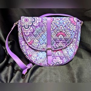Vera Bradley slim saddle bag crossbody